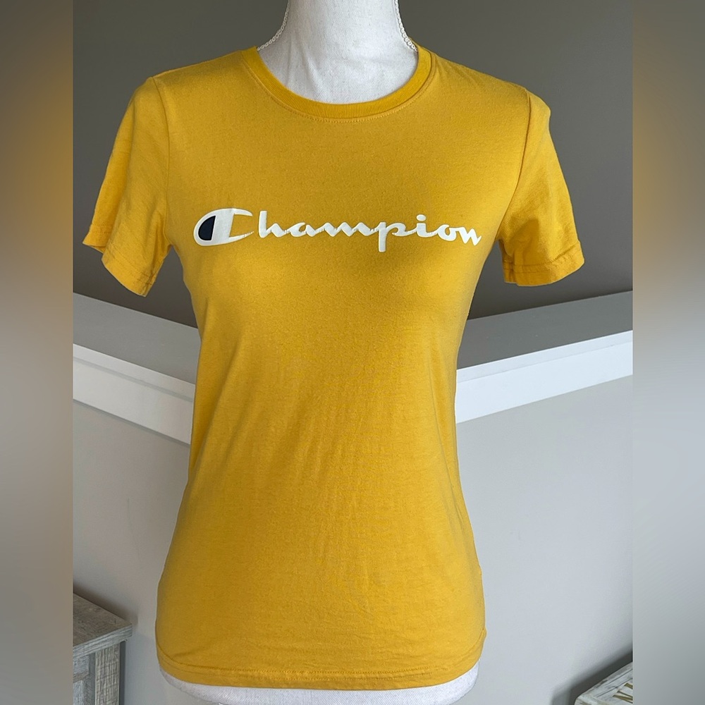 Champion Gold Fitted Short Sleeve Tee